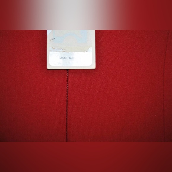 CINQ A SEPT Birch Red Body Con Pencil Red Off shoulder Midi Dress sze 2 NWT $385 - Picture 8 of 8